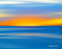 Seascape 021 Sunset Blue Gold
