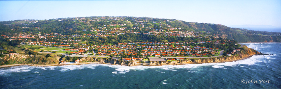 aerial view of Malaga cove, Palos verdes