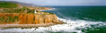 Point Vicente Lighthouse and Marineland Tower Aerial