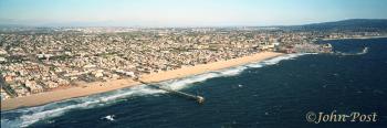 Hermosa Beach Aerial South and King Harbor