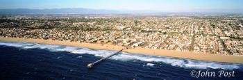 Hermosa Beach LA and Snwcapped Mountains B