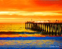 HB Pier Sunset Colors