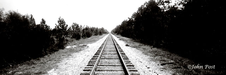 view along railroad track