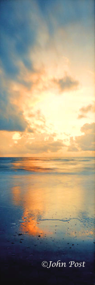 Sunset Clouds and Beach