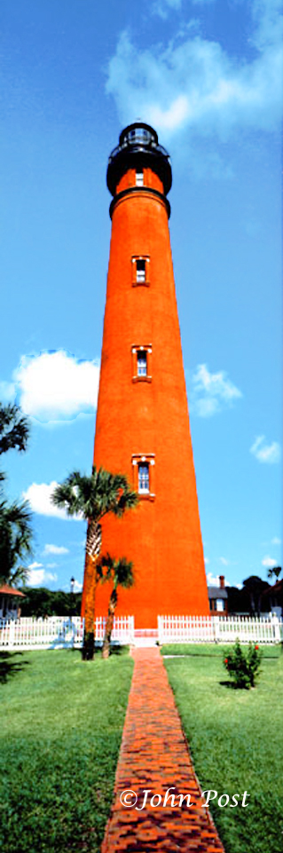vertical view of lighthouse