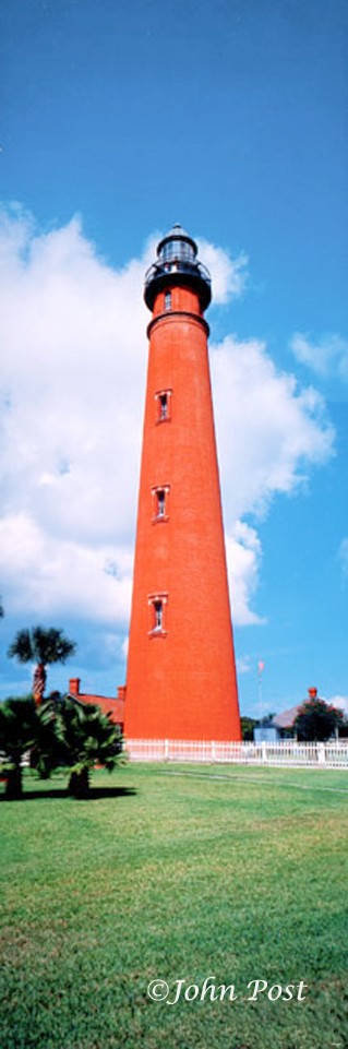 Vertical view of lighthouse