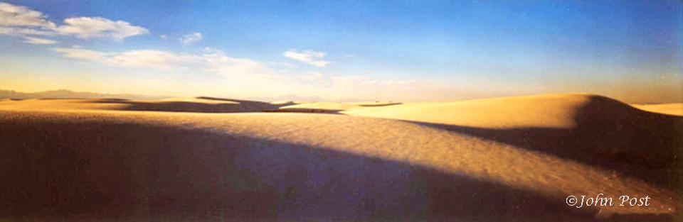 sunset on dunes