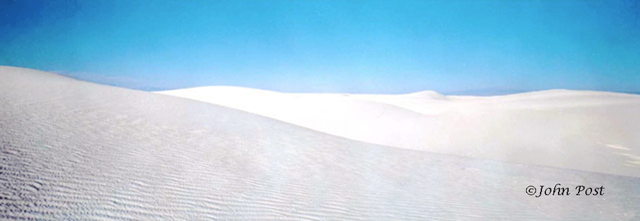 scene of white dunes