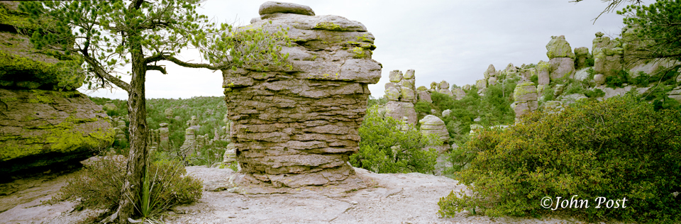 Unique rock formations in Chiricahua National Park