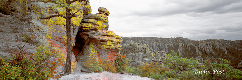 Unique rock formations in Chiricahua National Park