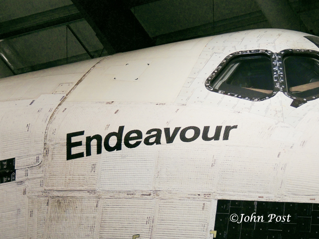 Space Shuttle Endeavour in Air and LA science museum