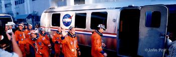 Space Shuttle Atlantis STS 86 Crew Departure