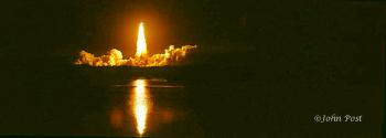 Space Shuttle Atlantis STS 79 Night Launch