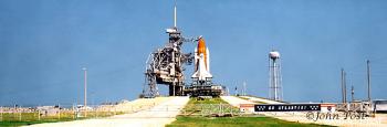 Space Shuttle Atlantis STS 86 on Launch Pad