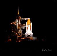 Space Shuttle Atlantis STS 106 Night Lights