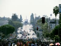 Space Shuttle Endeavour Move on Los Angeles Streets