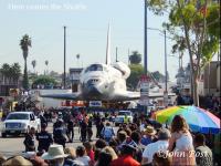 Space Shuttle Endeavour Move on Los Angeles Streets