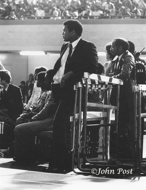 Mhammed Ali at track meet 1979