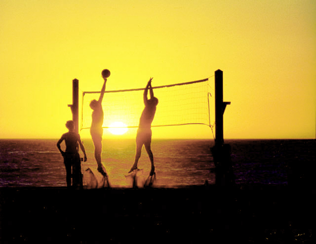 Volleyball, Hermosa Beach, people, beach, ocean,