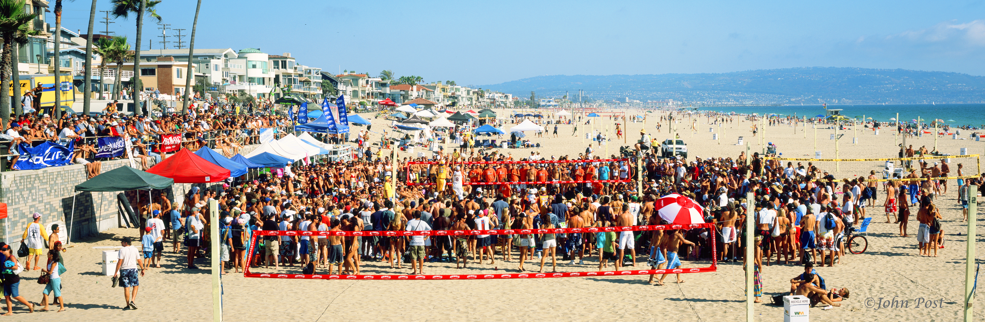 6 person Beach Volleyball.  Thousands of people attend and play in the event.