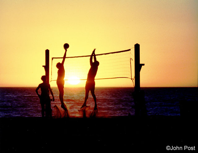 Vollyball Silhouette '89 Square